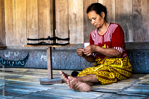 Traditional Weavers in Bena Village Flores Indonesia