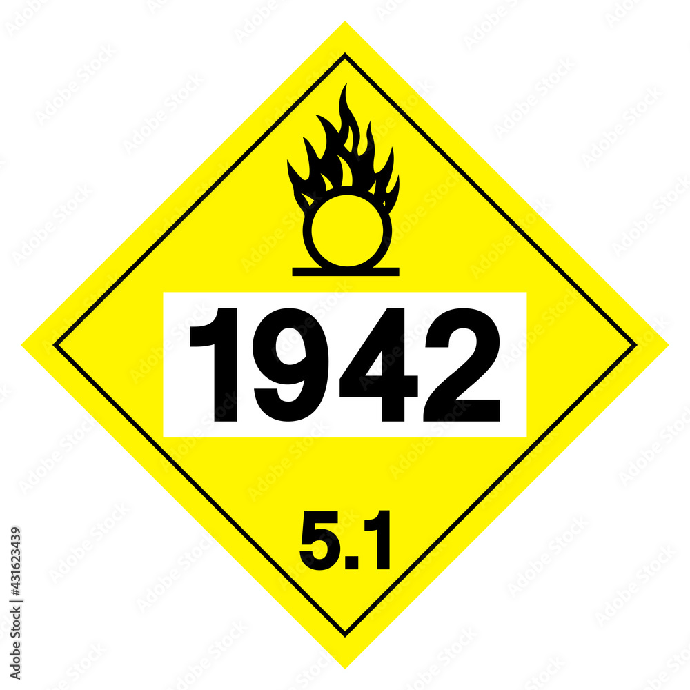 Ammonia Nitrate UN1942 Symbol Sign, Vector Illustration, Isolate On White Background, Label .EPS10 Ammonia Nitrate UN1942 Symbol Sign, Vector Illustration, Isolate On White Background, Label .EPS10
