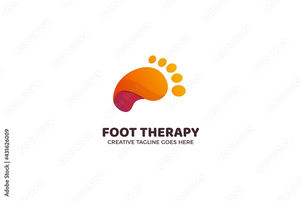 Foot Print Logo Template Foot Print Logo Template
