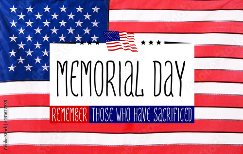 Greeting card for Memorial ...