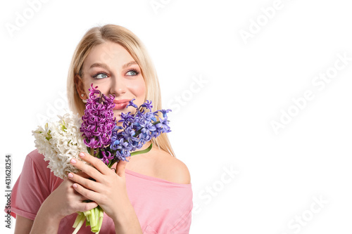 Beautiful young woman with ...