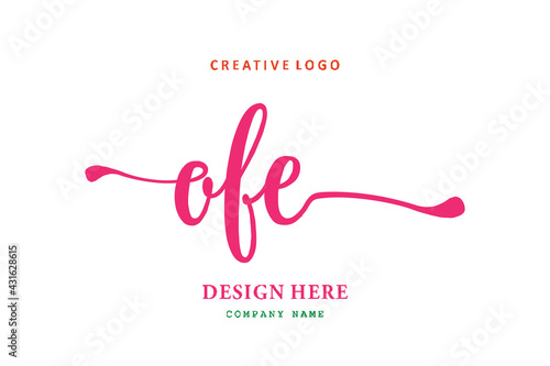 OFE lettering logo is simple, easy to understand and authoritative