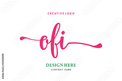 OFI lettering logo is simple, easy to understand and authoritative