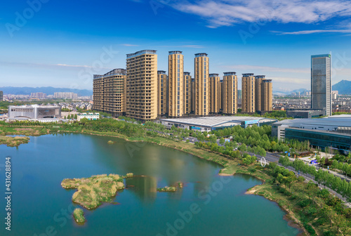 Urban scenery of Yiwu City, Zhejiang Province, China © Weiming