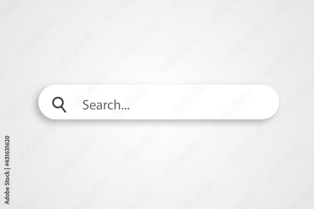 Search bar graphic design element. Search bar graphic design element.