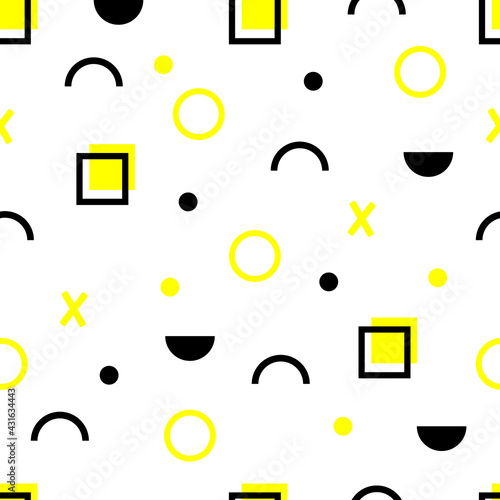 Colorful geometric background. Minimal web cover template design. Modern abstract background with geometric shapes and lines