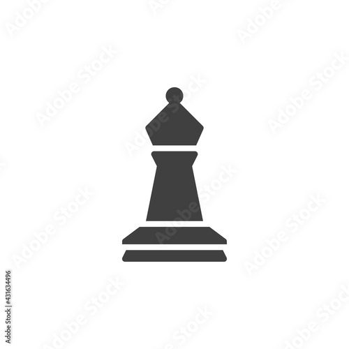 Bishop chess vector icon