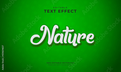 Nature 3d editable text style effect