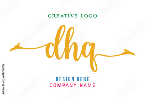 DHQ lettering logo is simple, easy to understand and authoritative