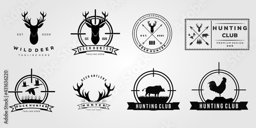 Tela set hunting hunt logo