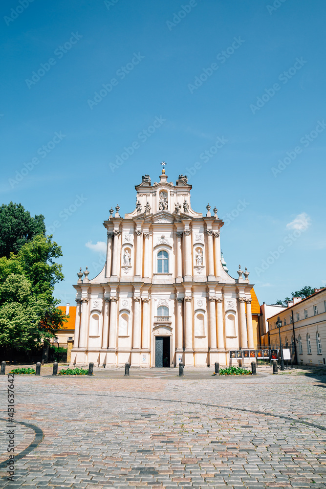 Obraz premium Roman Catholic Church of the Visitants in Warsaw, Poland