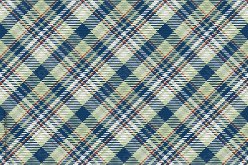 Seamless pattern of scottish tartan plaid. Repeatable background with check fabric texture. Vector backdrop striped textile print.