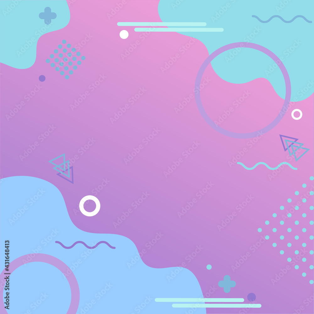 Vector bright background in memphis style Vector bright background in memphis style