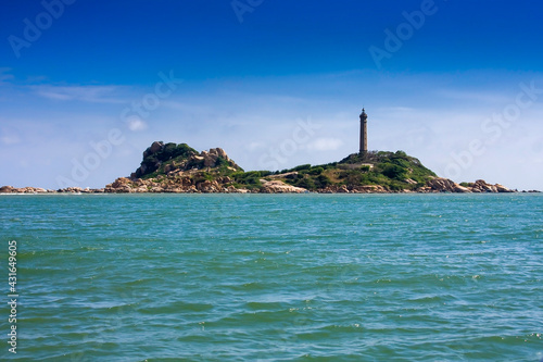 Lighthouse Hai Dang Ker Ka fishing village, Vietnam, Southeast Asia photo