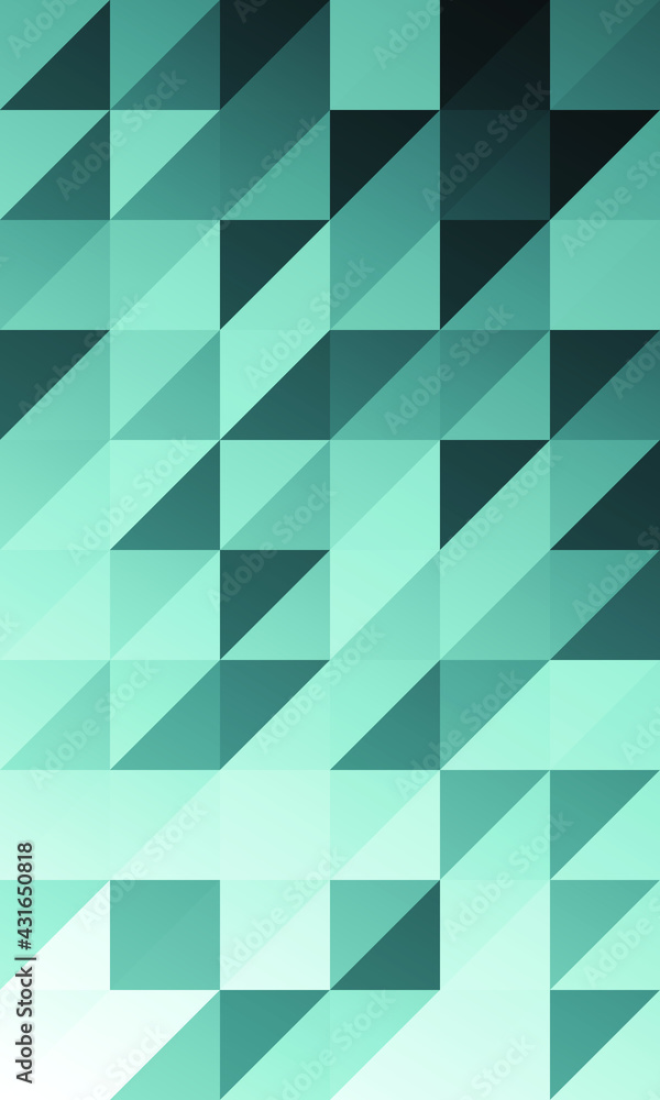 Blue geo print, bright background of triangles with backlight effect Blue geo print, bright background of triangles with backlight effect