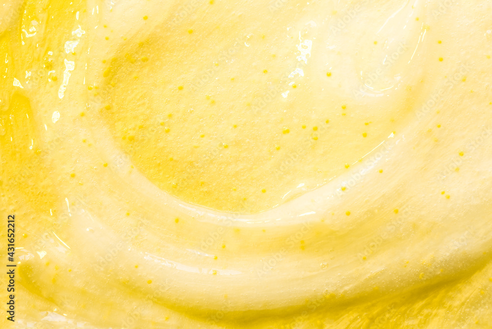 The texture of a scrub or shower gel. The texture of a scrub or shower gel.