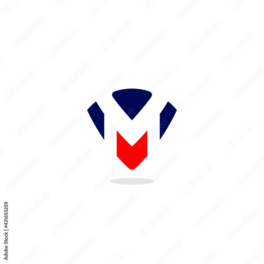 VM Logo Simple and Modern Design VM Logo Simple and Modern Design