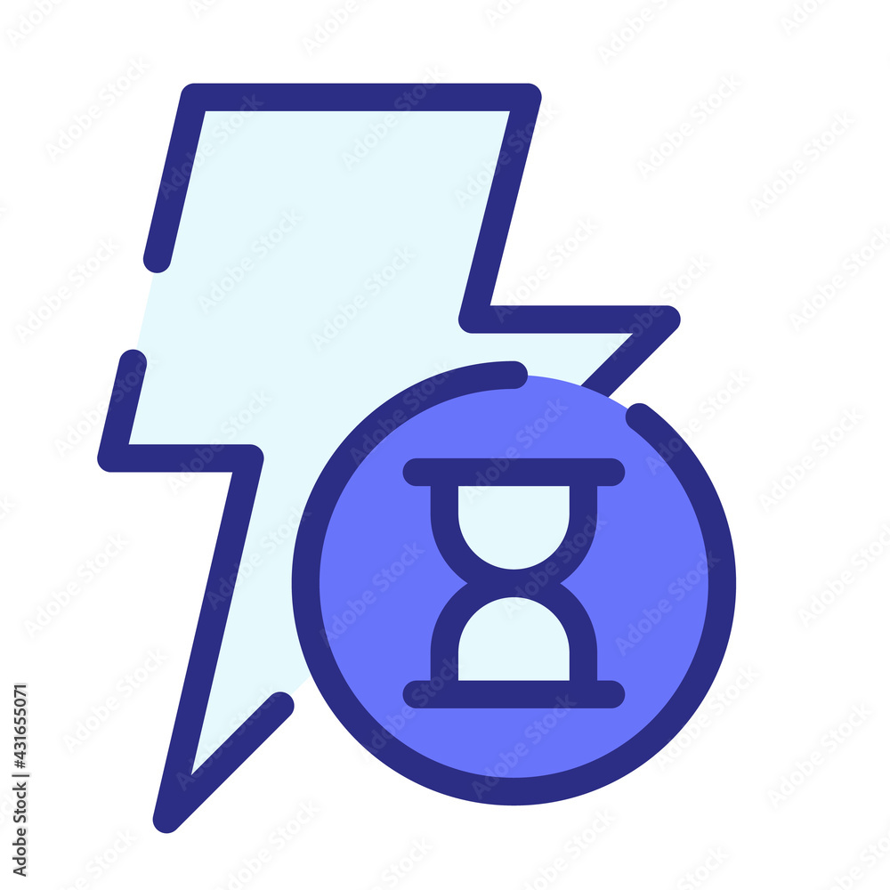 flash sale limited single isolated icon with dash or dashed line style