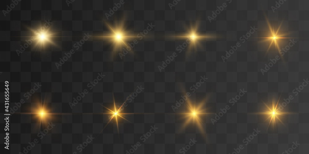 Set of abstract image of glow, flare, illumination. Shine in different colors. Set of abstract image of glow, flare, illumination. Shine in different colors.