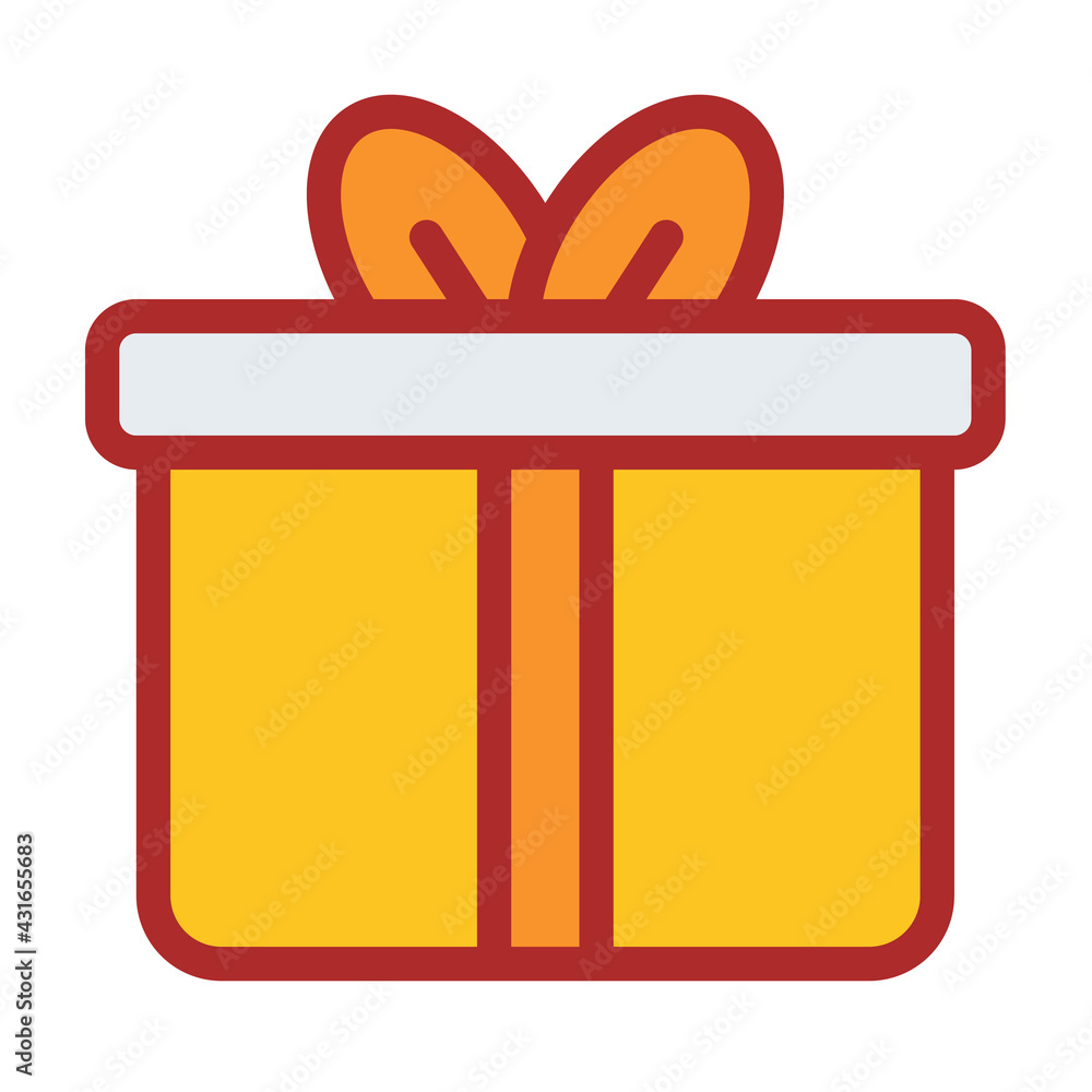 gift present giveaway donate single isolated icon with filled line style gift present giveaway donate single isolated icon with filled line style