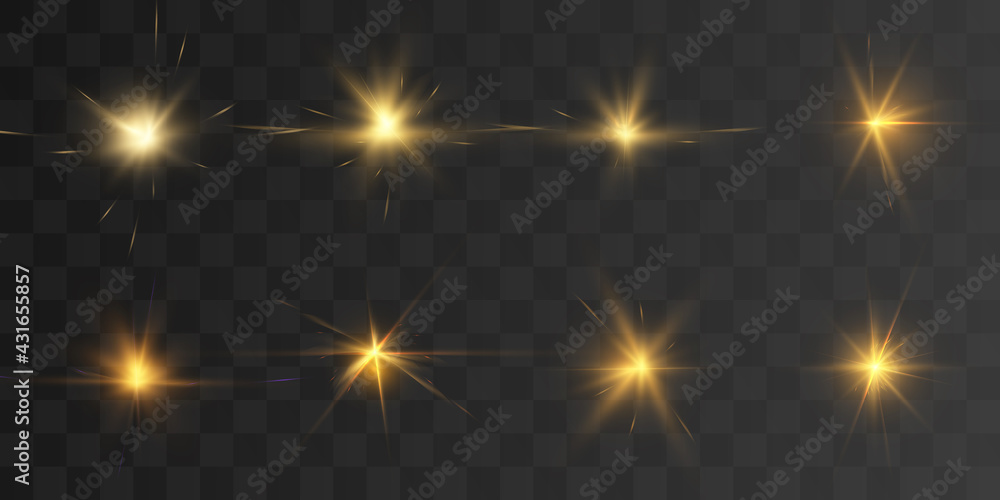 Set of abstract image of glow, flare, illumination. Shine in different colors. Set of abstract image of glow, flare, illumination. Shine in different colors.