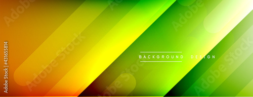 Dynamic lines abstract background. 3D shadow effects and fluid gradients. Modern overlapping forms