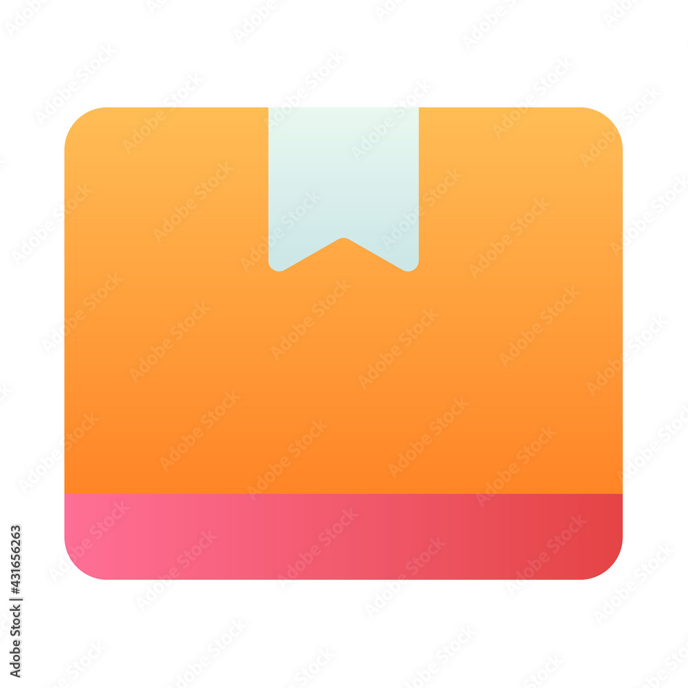 product package item box single isolated icon with smooth style product package item box single isolated icon with smooth style