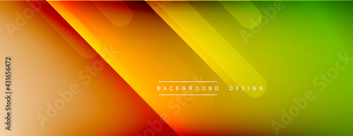 Dynamic lines abstract background. 3D shadow effects and fluid gradients. Modern overlapping forms