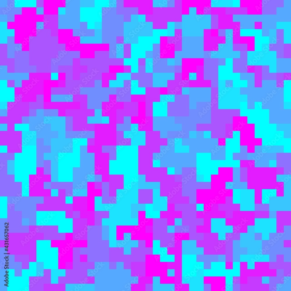 Seamless urban camouflage pattern. The pixel pattern in the foreground Seamless urban camouflage pattern. The pixel pattern in the foreground