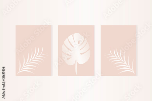 Cards with buckthorn berries on pink background