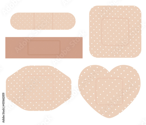 Shape bandage plaster
