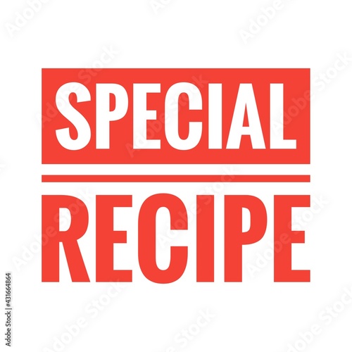   Special recipe   Quote Illustration