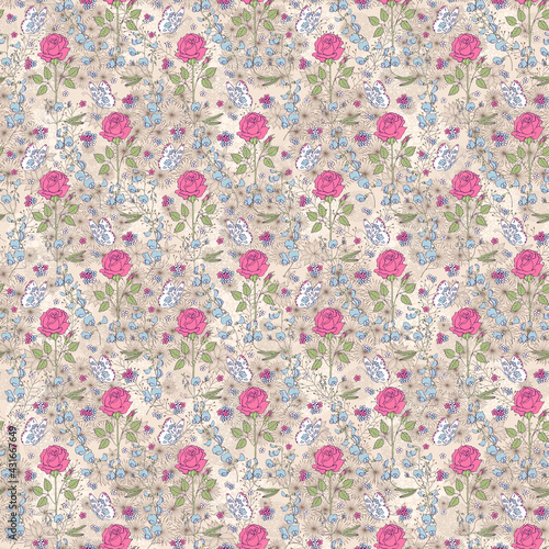 Simple cute pattern in small flower