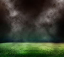 lights at night and stadium 3d rendering