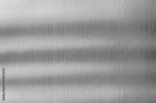 Shadows on flat aluminium. Metal surface for background and texture.