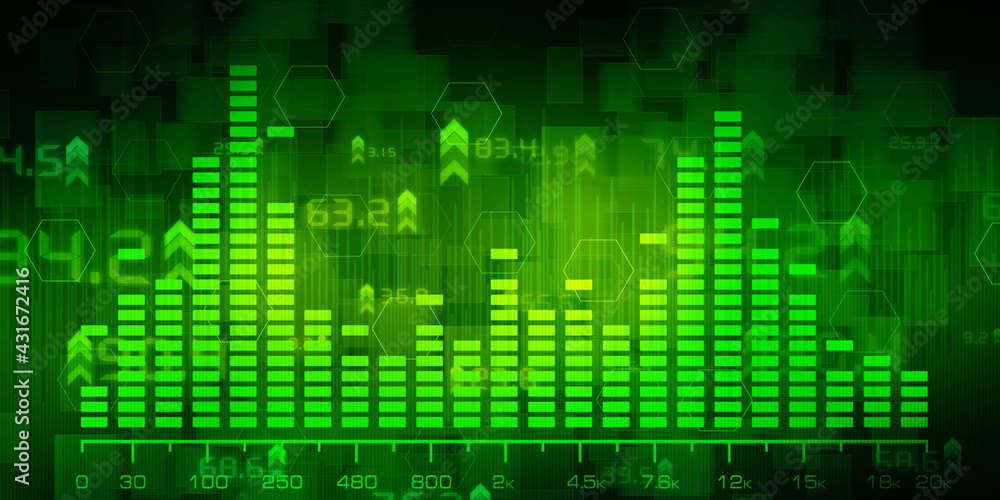 2d rendering Stock market online business concept. business Graph 2d rendering Stock market online business concept. business Graph