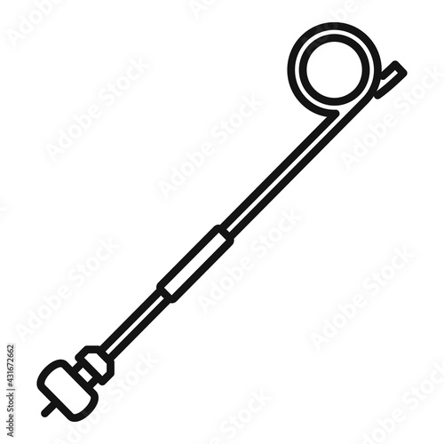 Hospital catheter icon, outline style