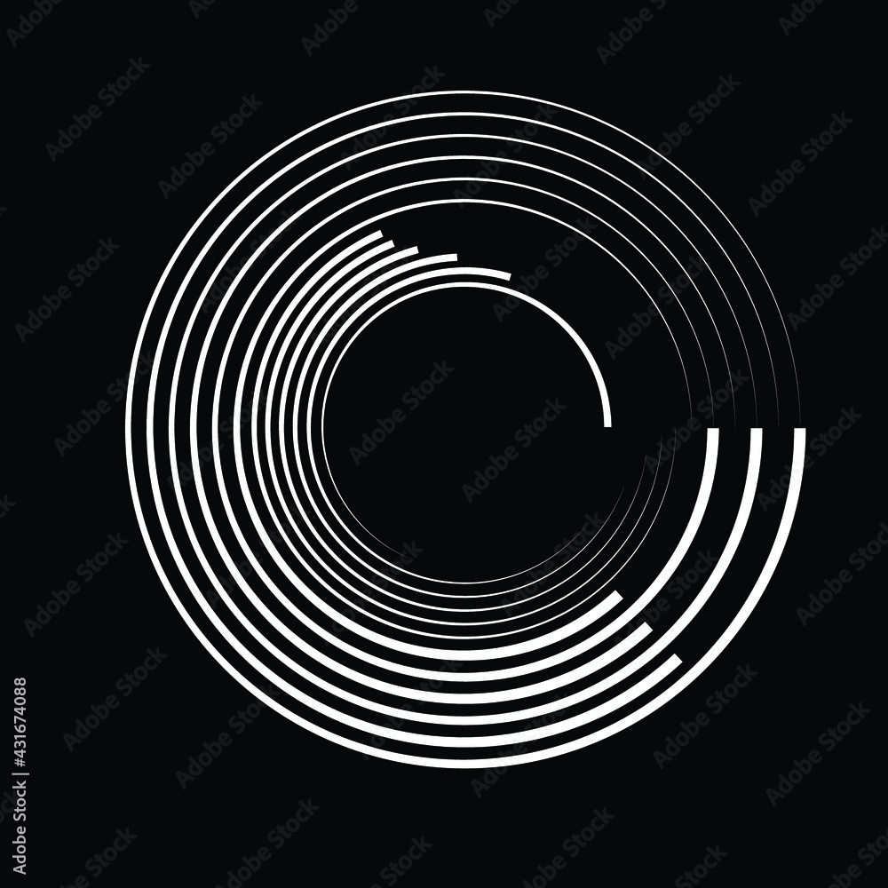 Radial speed Lines in Circle Form for comic books . Explosion background . Vector Illustration .Technology round Logo . Circular Design element . Abstract Geometric shape . Sunburst . Radial speed Lines in Circle Form for comic books . Explosion background . Vector Illustration .Technology round Logo . Circular Design element . Abstract Geometric shape . Sunburst .