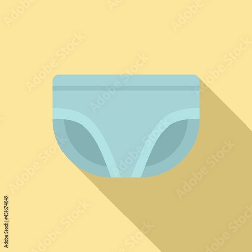 Absorbing diaper icon, flat style