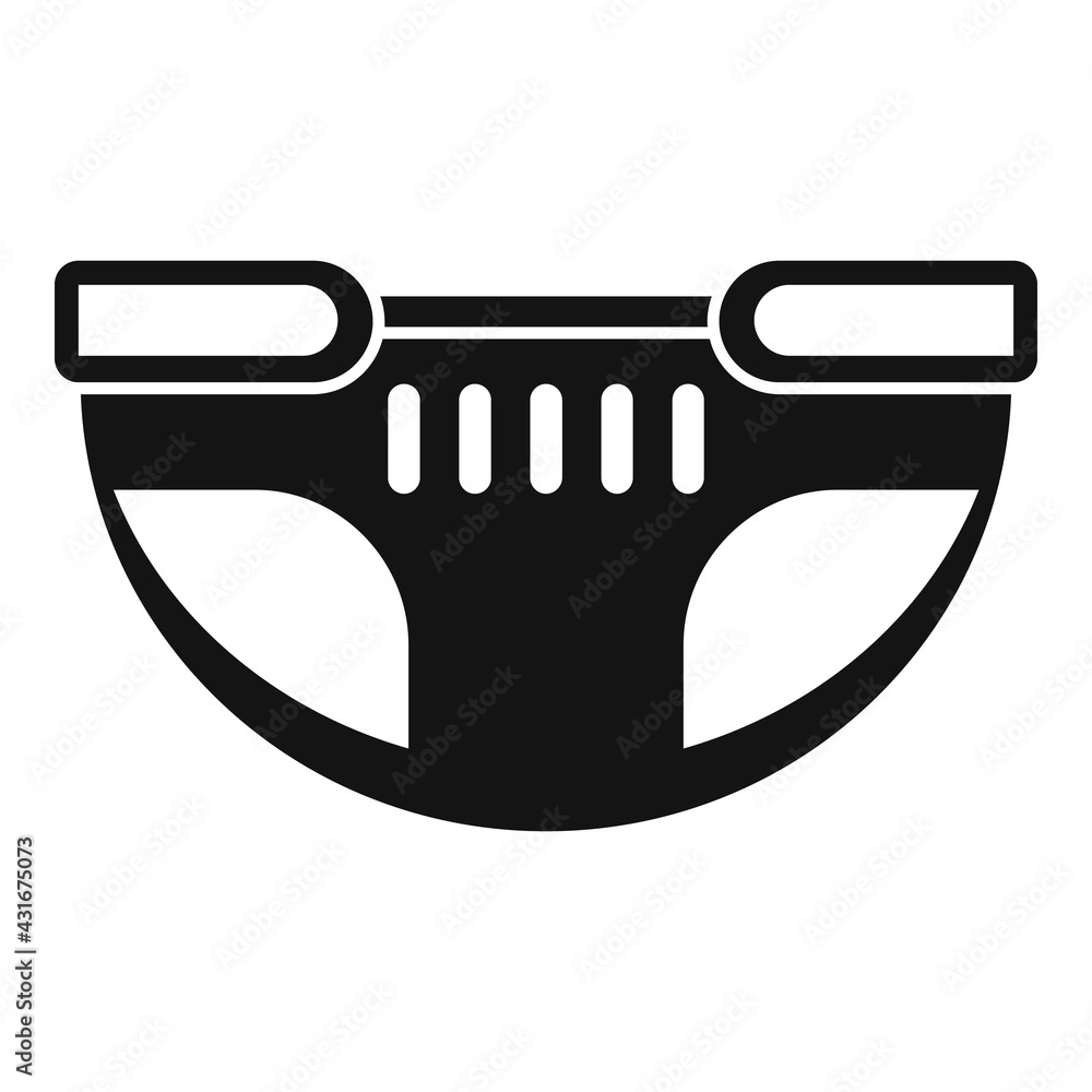 Cleanliness diaper icon, simple style