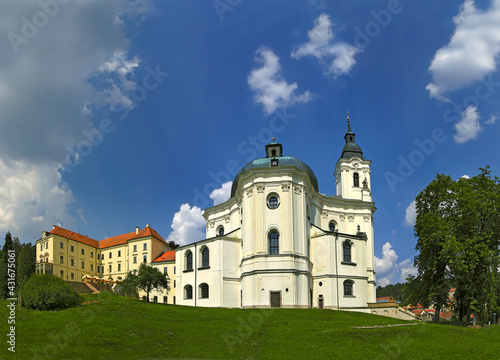 Virgin Mary church Krtiny and Monastery, Moravia, Czech republic photo