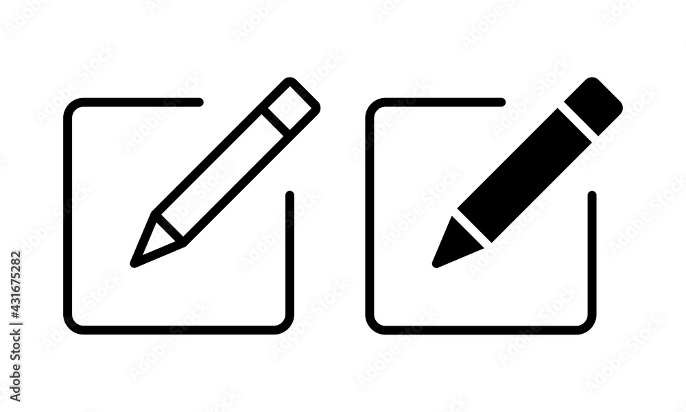 Edit line icon, sign up symbol, pencil icon vector Edit line icon, sign up symbol, pencil icon vector
