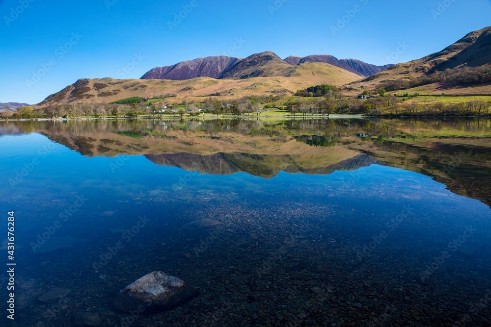 Buttermere and Robinson.  Gin clear flat water.