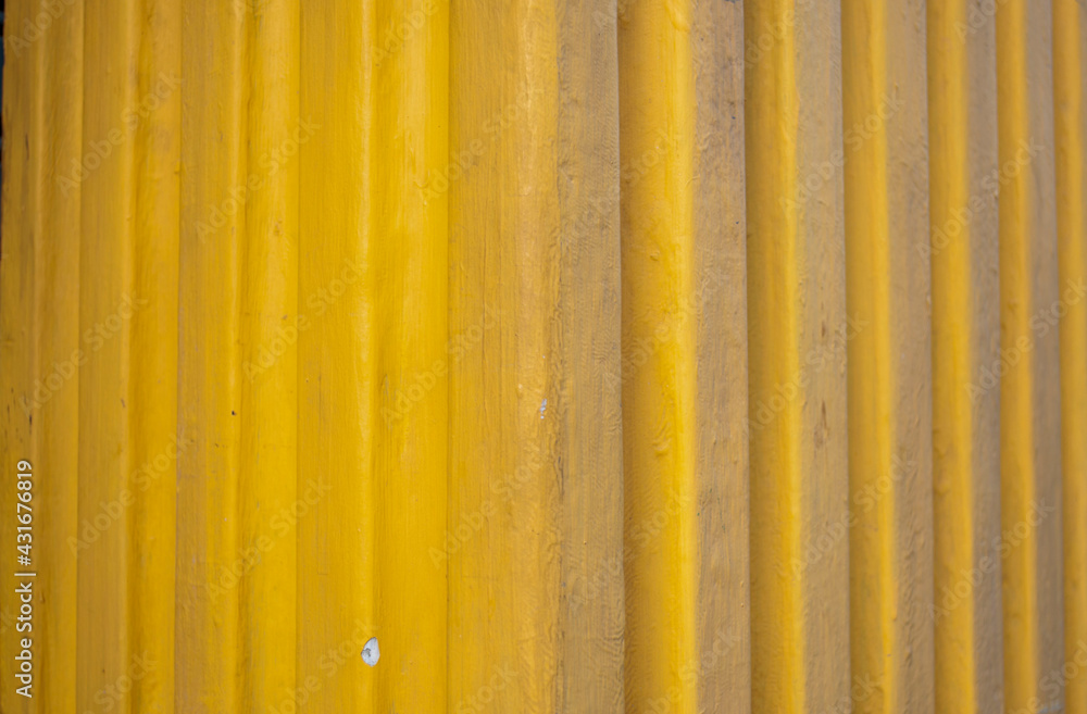 Fototapeta premium Abstract yellow plaster line texture texture