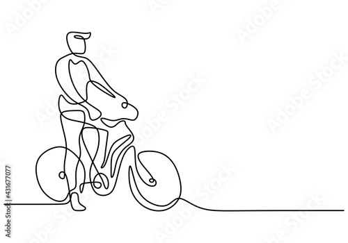 One continuous single line ...