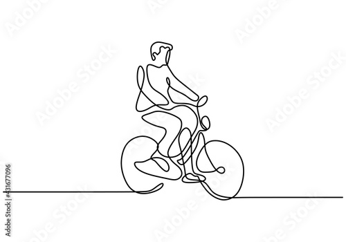 One continuous single line ...