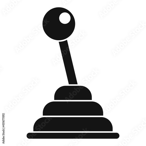 Gearbox icon, simple style
