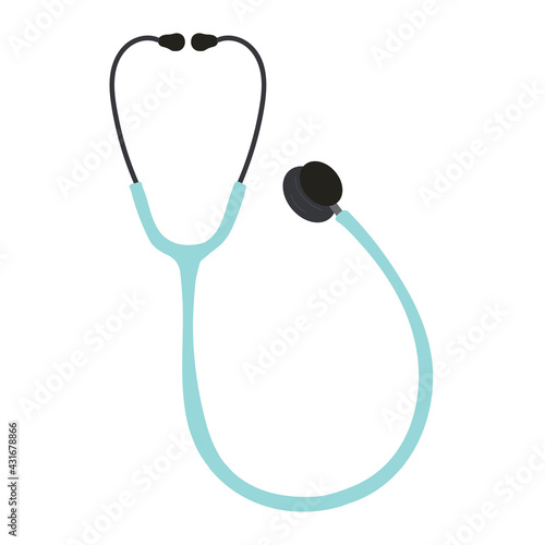 stethoscope in white background. medical tools