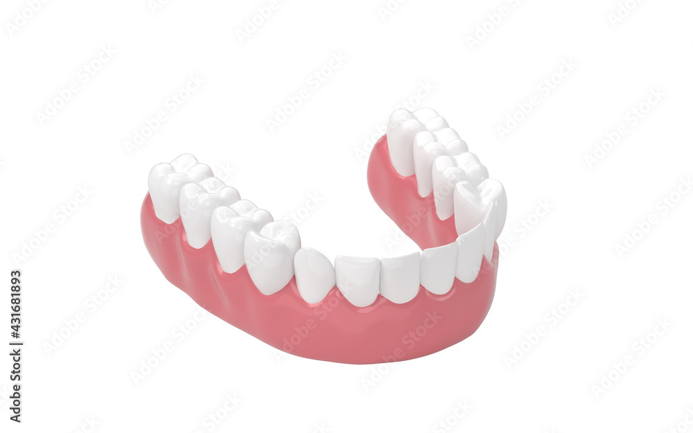 Fototapeta premium Healthy Teeth, teeth treatment, 3d rendering.
