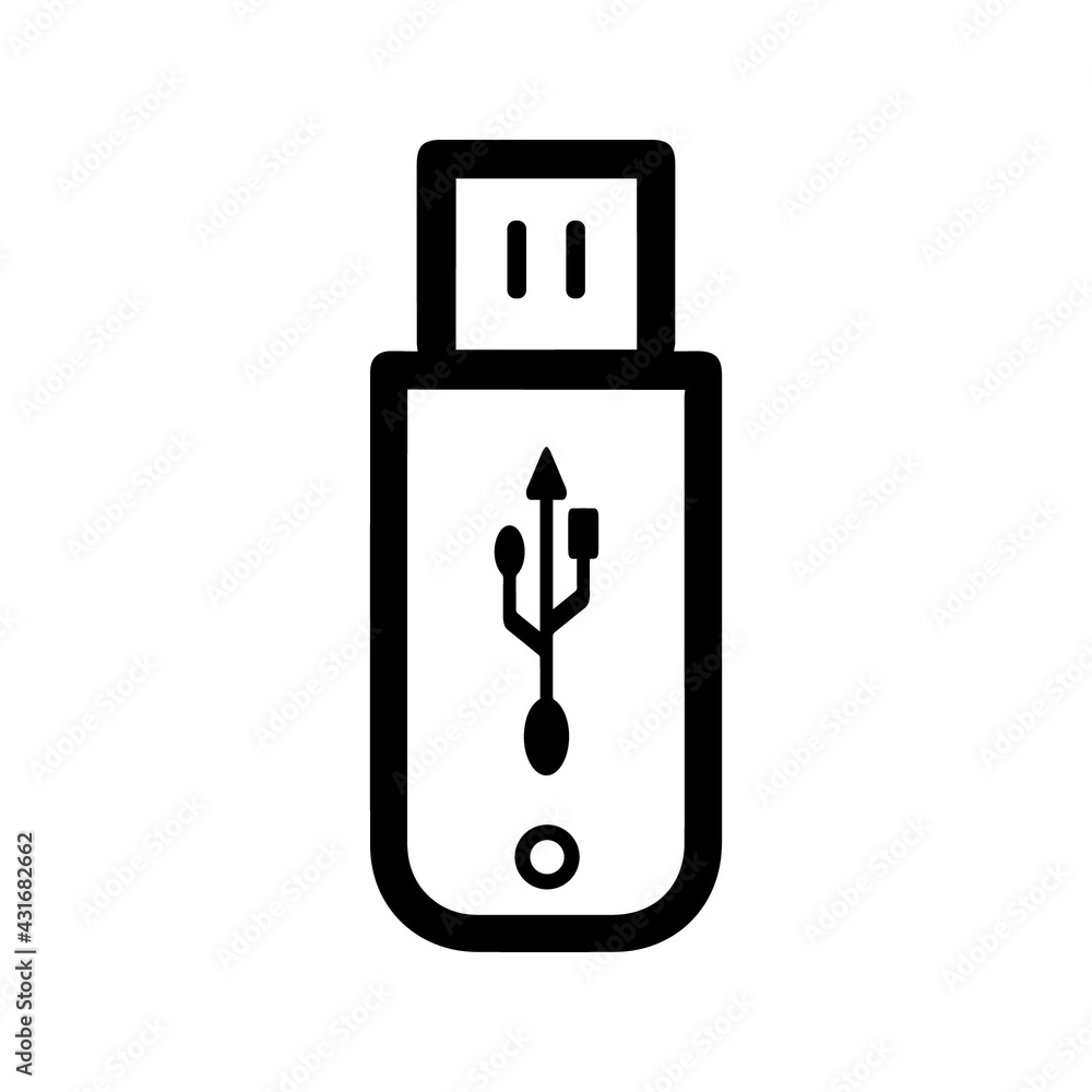 Flash USB storage device icon Flash USB storage device icon